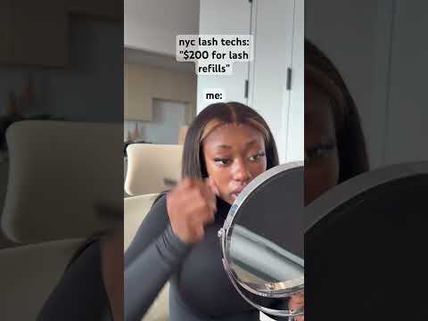 nyc lash techs be like: #blackgirlmakeup #lashclusters