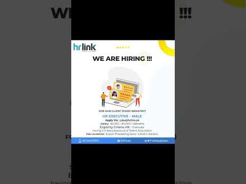 HR job , 80000 + other benefits, karachi