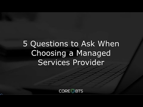 5 Questions to Ask a Managed Services Provider
