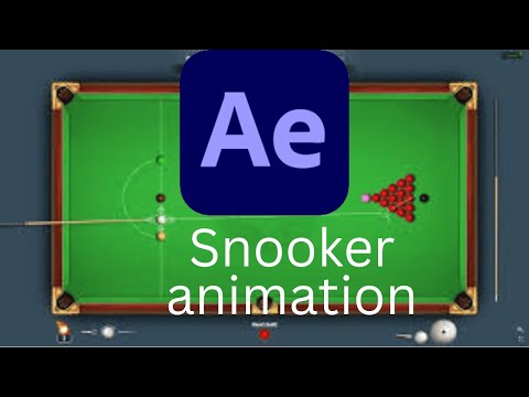 Snooker animation in adobe after effect | I animate cue, table, white and black ball | after effect