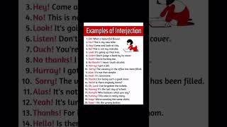 Examples of interjection 👊🔥|#communicationskills #learningenglishwith #shortvideo #learningenglish