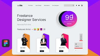 Design Portfolio Website UI Design in Figma - Figma UI Tutorial