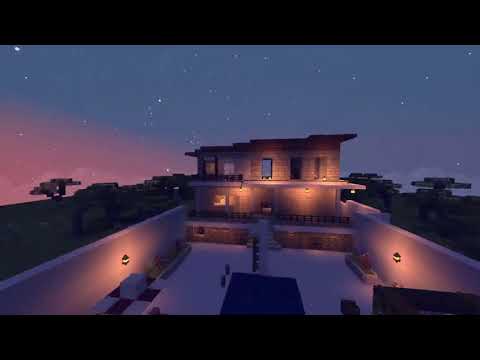 Aesthetic Villa Speed Build (Minecraft)