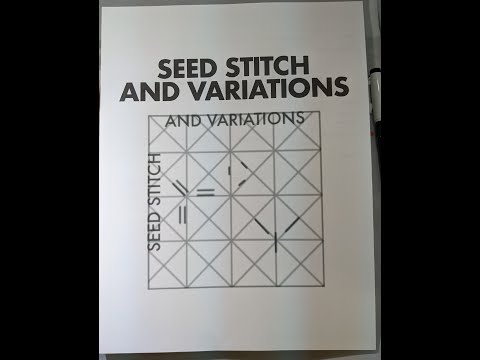 Embroidery Bingo Day 18, February 25: Seed Stitch and Variations