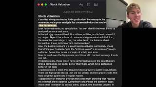 Comprehensive Security Analysis #1: Investment v. Speculation: