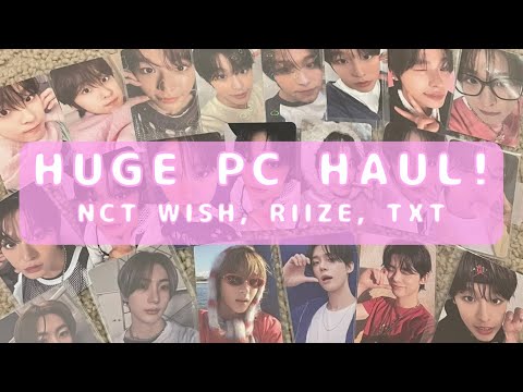 HUGE PC HAIL MERCARI JAPAN UNBOXING!! (NCT WISH, RIIZE & TXT PCS)