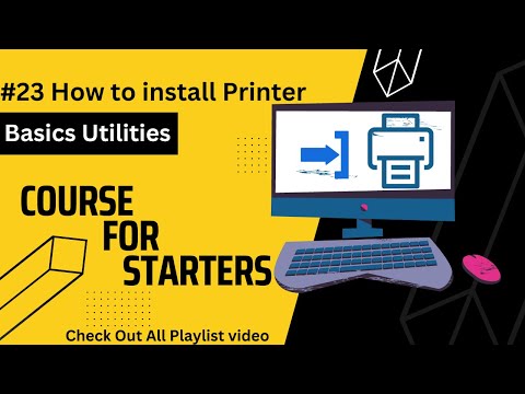 How To Install Printer | Basic Utilities #23 | Basic Computer | English