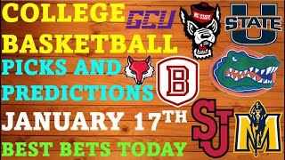 College Basketball Picks and Predictions January 17th Best Bets Today