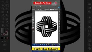 3D Logo Design Tutorial In Illustrator #shorts