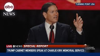 Marco Rubio memorializes Charlie Kirk at Arizona event