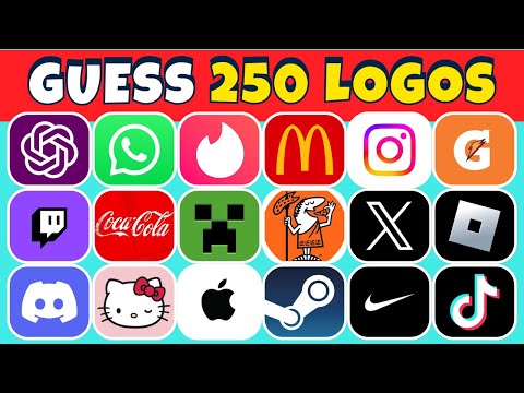 Guess the Logo in 3 Seconds | 250 Famous Logos | Logo Quiz 2025