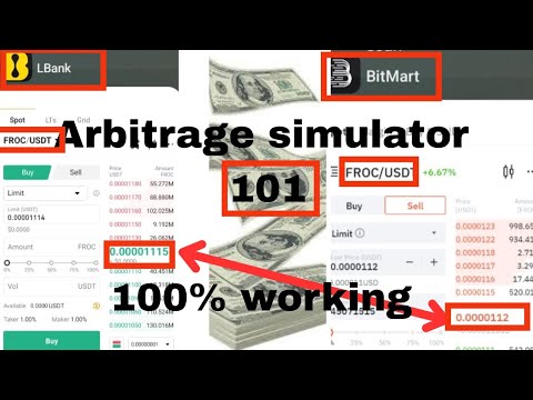 Crypto Arbitrage Trading and Simulation 101, using Bitmart & LBank exchange