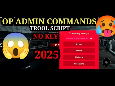 StrawberryCMD FE Admin Script - ROBLOX EXPLOITING 2025 No key 🔑