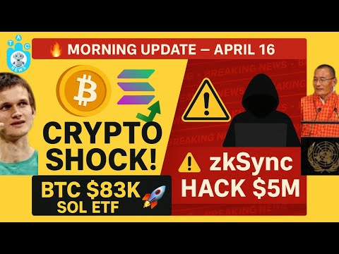 Bitcoin, Ethereum Surge 🔥 Nvidia Shake-Up, Solana ETFs & zkSync Hack — Top Crypto News Today Apr.16!