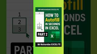 Autofill in Seconds - Part 2 | @theenglishcookie  #learnexcel #excel #autofill #exceltips  ⁨