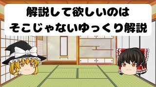 解説して欲しいのはそこじゃないゆっくり解説