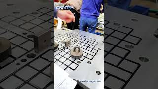 Magnetization and Demagnetization Test of Magnetic Platen for Quick Mold Change System