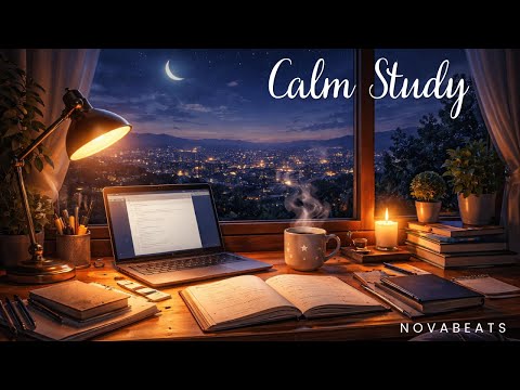 2 Hour Cozy Night Study | Calm Lofi | Relaxed Focus