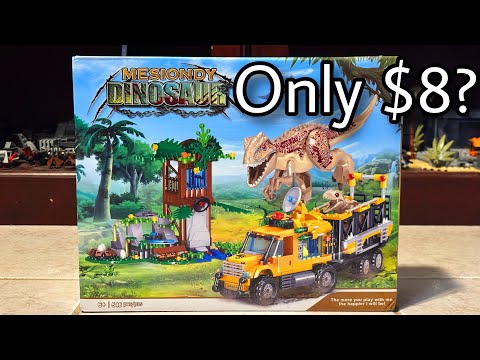 Reviewing a FAKE lego Jurassic world set! 