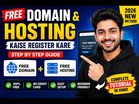 Free Domain & Hosting Kaise Register Kare 2026 | Complete Beginner's Guide 🔥I Best Free Hosting