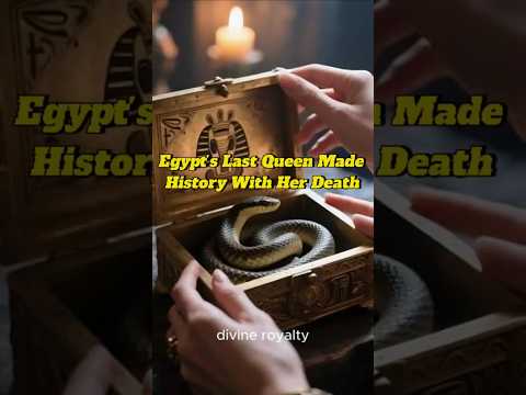 Egypt’s Last Queen Made History With Her Death #history #rome#cleopatra