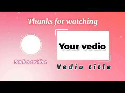 copyright free end screen