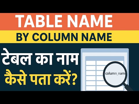 SQL Tips: Find Table Name by Column Name (Hindi + English) | SQL Tips and Tricks #6