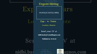 Node js Developer   #remote #nodejs #opportunity #developers #java #dataanalysis #modi #india #usa