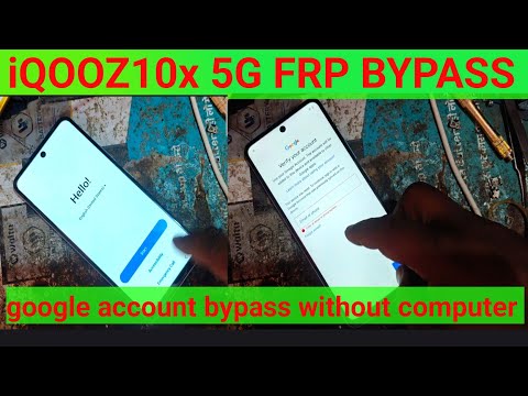 iQOOZ10x 5G frp bypass without computer, Google Account Bypass New 🆕 trick 