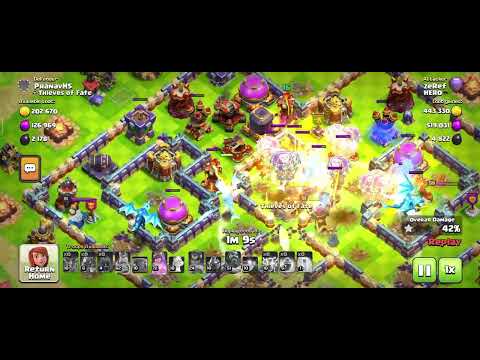 Clearing higher Town hall without cc in Legend league of Clash of clan with Just electro and Balloon