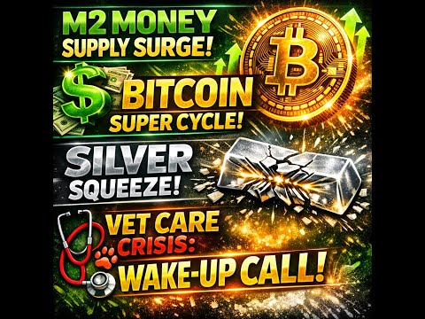 M2 Money Supply Surge, Bitcoin Super Cycle, Silver Squeeze & Vet Care Crisis: Wake-Up Call ep.16