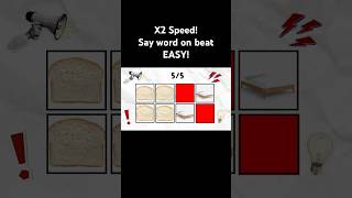 Say the word on beat X2 Speed challenge! #interesting #quiz #shorts