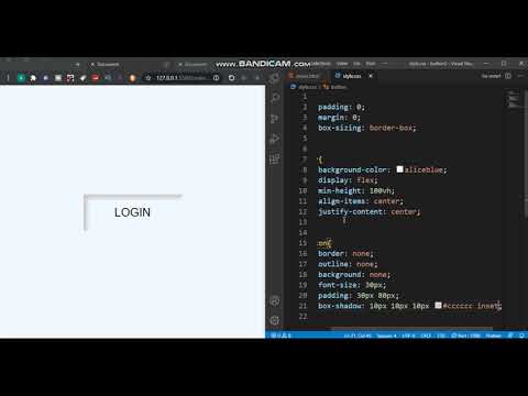 CSS Neumorphism Button Hover Effect