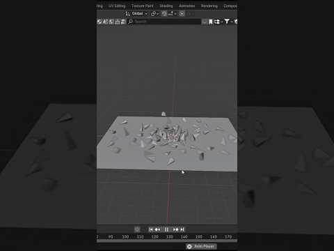 30s Ground Shatter – Blender FX #shorts