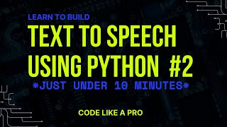 🔊 Turn Text into Speech with Just 5 Lines of Python!  TTS Project for Beginners