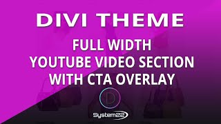 Divi Theme Full Width YouTube Background Section With CTA Overlay 👈