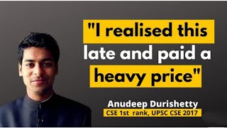 Anudeep durishetti tips for mains|| motivational video|| upsc topper 2021interview in hindi ||