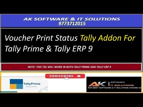 Voucher Print Status Tally Addon