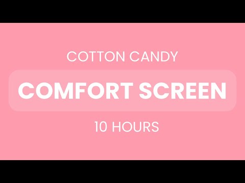 Comforting Cotton Candy Pink Screen for Anxiety Relief - 10 Hours Silent 🌸💕 溫柔棉花糖粉紅屏幕 – 緩解焦慮10小時無聲純色