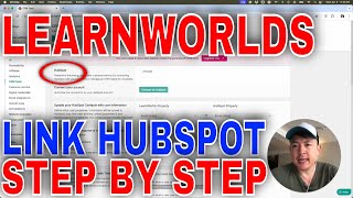 ✅  How To Link Connect HubSpot To LearnWorlds🔴