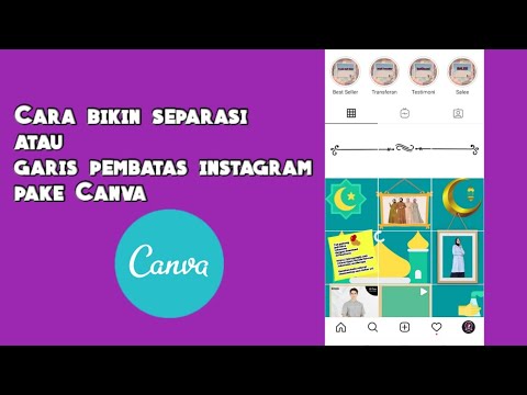 Cara bikin separasi instagram ( garis pembatas instagram ) pake aplikasi canva
