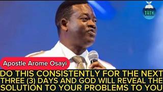 HOW TO BREAK FREE FROM ALL OF LIFE'S PROBLEMS AND CHALLENGES | APOSTLE AROME OSAYI | RCN | TATH