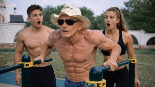 NOBODY EXPECTED THIS OLD MAN TO DO THIS… (STREET WORKOUT PRANK)