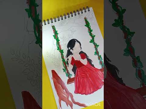 cute little radha Rani Art' 🥰🥰 #music #song #bollywood #art #radharanisketch