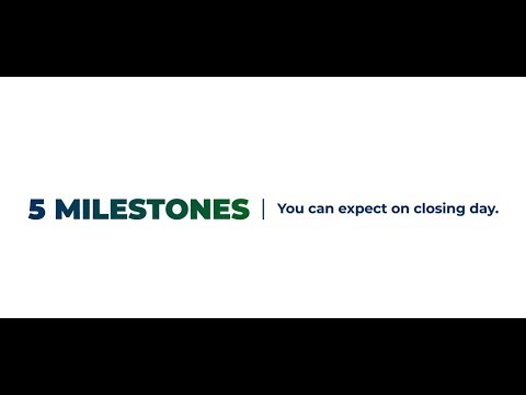 5 Milestones on Closing Your Real Estate Transaction!