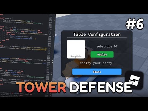 Creating a Tower Defense in Roblox #6 [Lobby, Flying Enemies, Unique Path Mechanism]