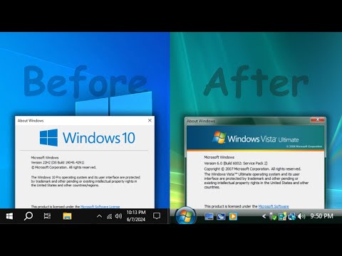 How to transform Windows 10 into Windows Vista
