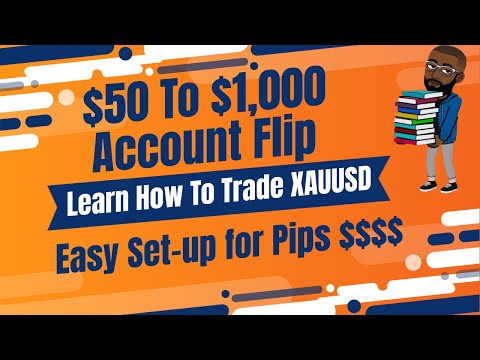 INSANE Forex Scalping On XAUUSD | Learn How To Trade Gold| EASY |Crazy Build| Flipping $50 To $1000