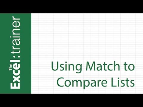Excel : How to Compare Two Columns
