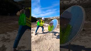 Burning Different Objects with a Solar Concentrator: Testing the Power of Sunlight!